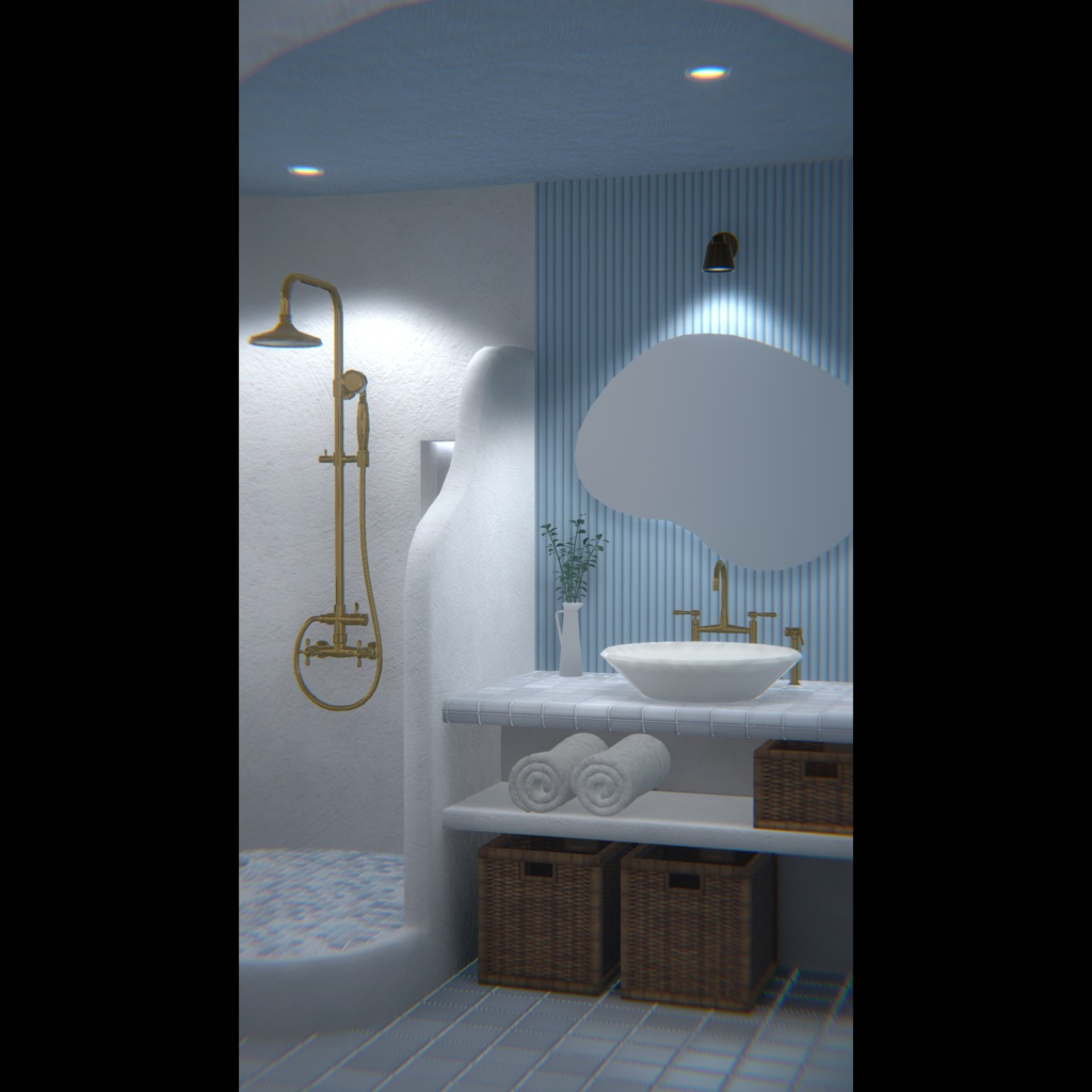 【VRChat】サントリーニ風ヴィラワールド