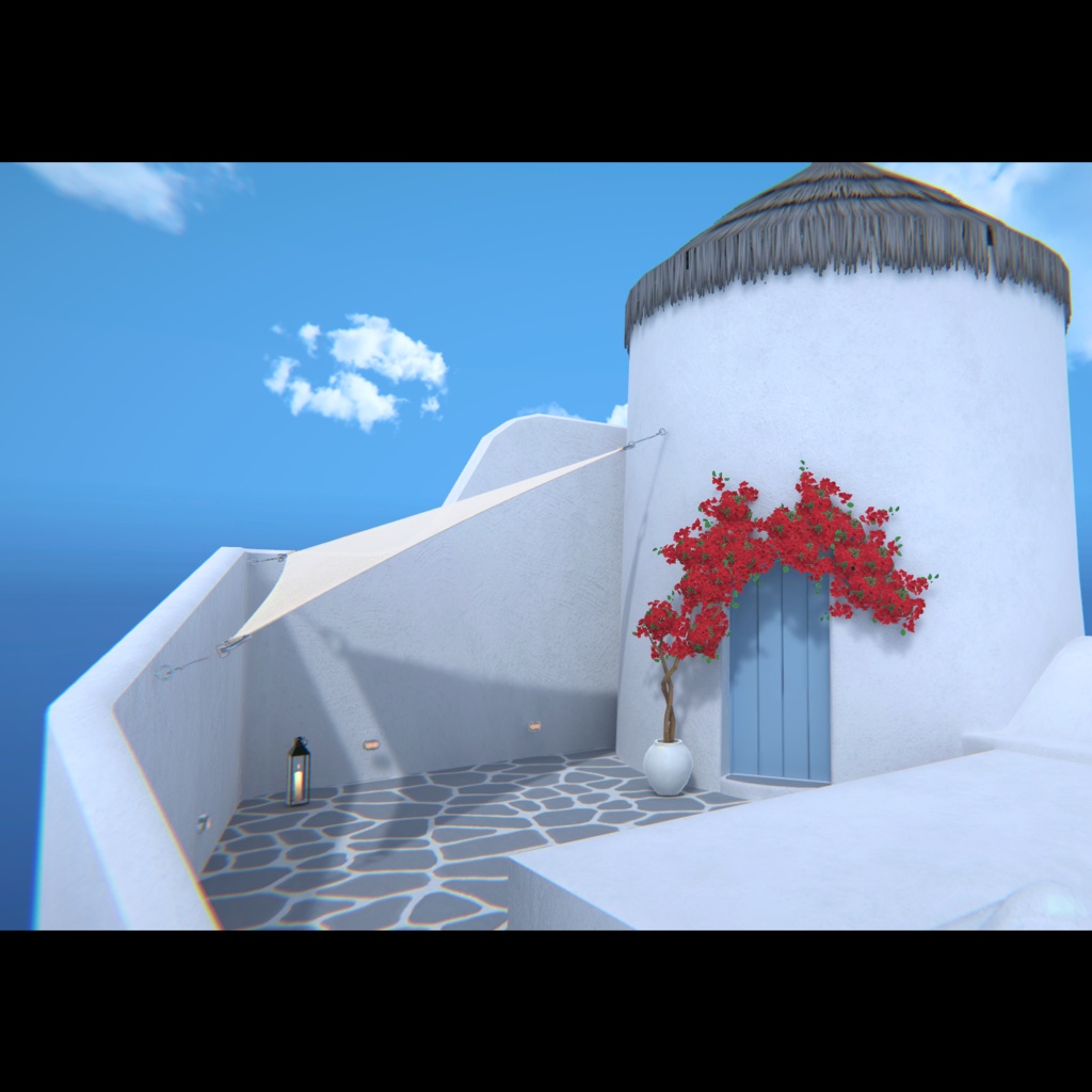 【VRChat】サントリーニ風ヴィラワールド