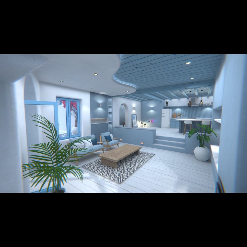 【VRChat】サントリーニ風ヴィラワールド