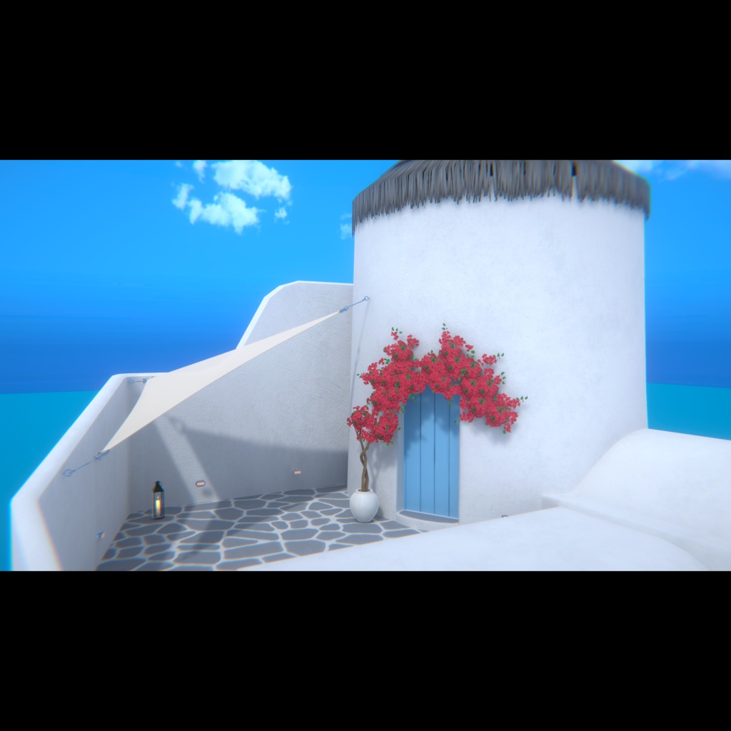 【VRChat】サントリーニ風ヴィラワールド