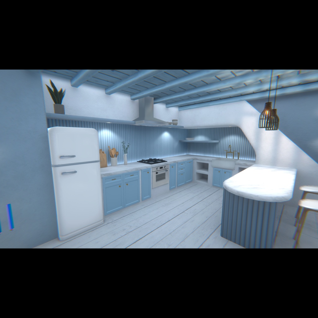 【VRChat】サントリーニ風ヴィラワールド