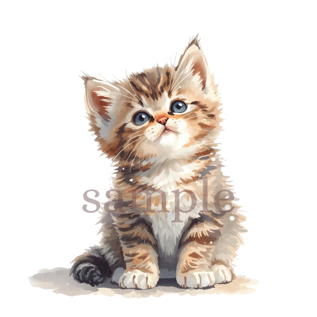 【商用OK】子猫のクリスマスクリップアート10枚セット|PNG透過素材