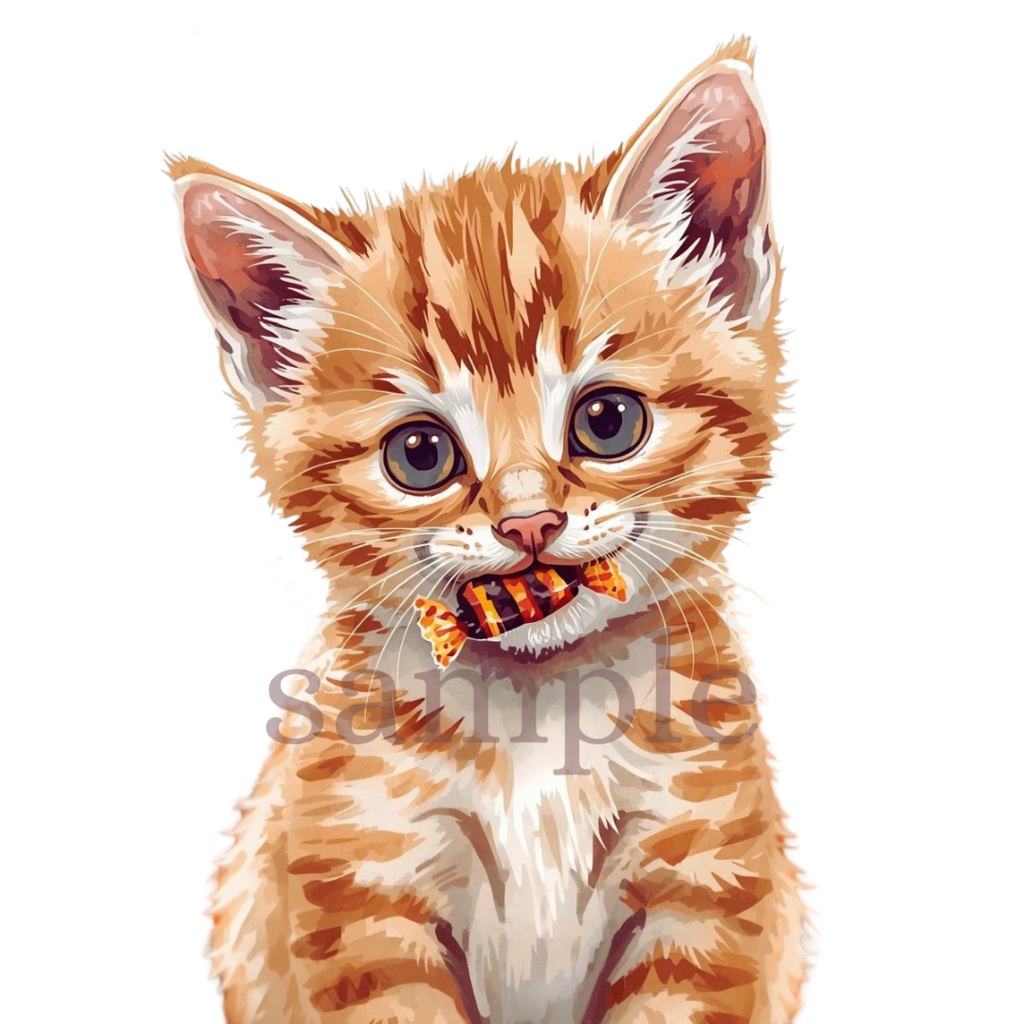 【商用OK】子猫のハロウィンクリップアート30枚セット|PNG透過素材