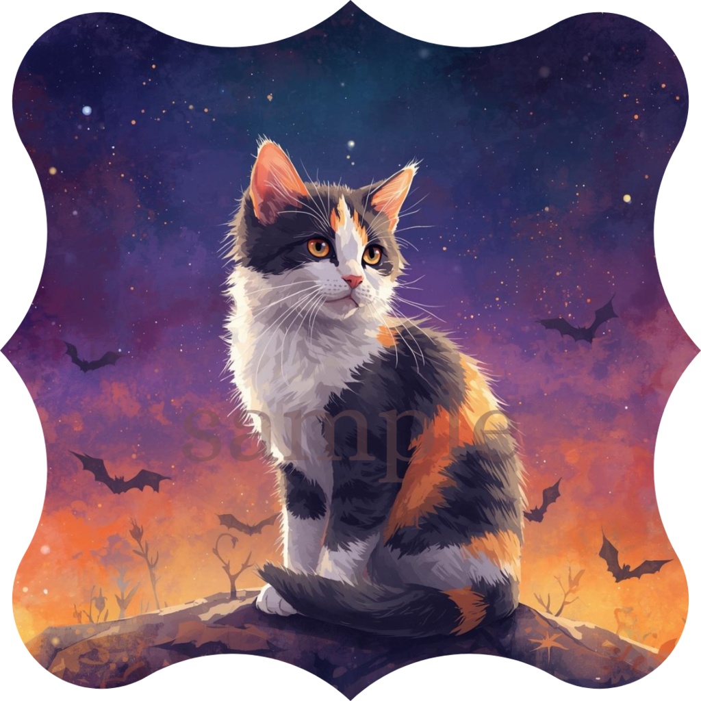 【商用OK】子猫のハロウィンクリップアート30枚セット|PNG透過素材