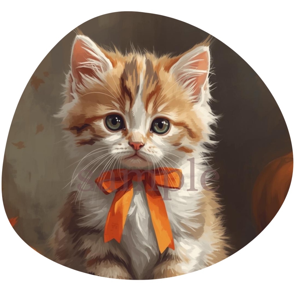 【商用OK】子猫のハロウィンクリップアート30枚セット|PNG透過素材