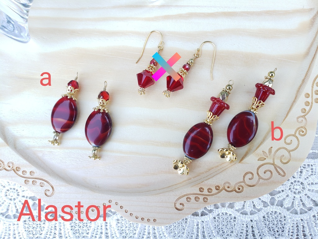 キャライメージ香水瓶風ピアス