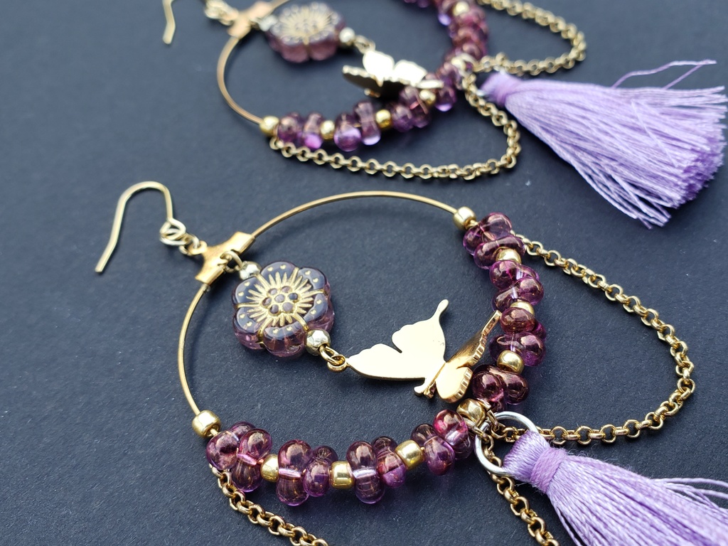 【じゃらじゃら】キャライメージピアス/イヤリング【はずびん】チームV