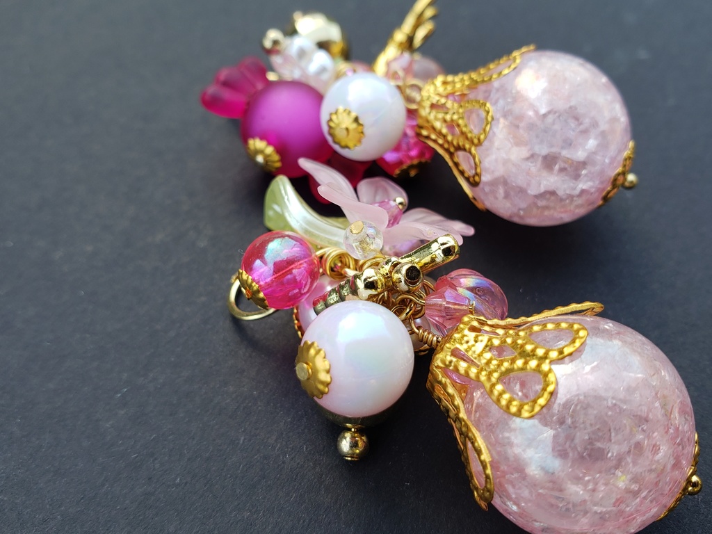 【じゃらじゃら】イメージピアス/イヤリング【はずびん】エンジェルダスト