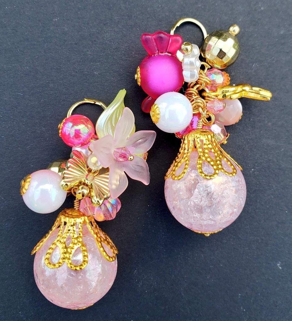 【じゃらじゃら】イメージピアス/イヤリング【はずびん】エンジェルダスト