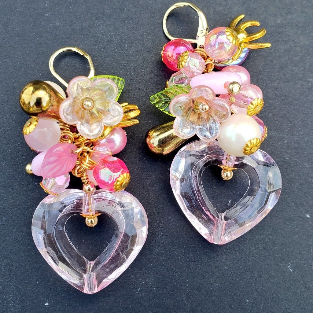 【じゃらじゃら】イメージピアス/イヤリング【はずびん】エンジェルダスト