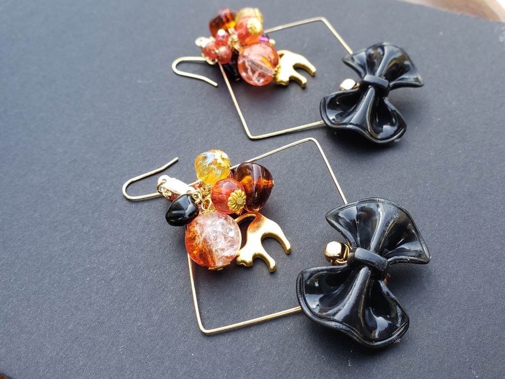 【じゃらじゃら】イメージピアス/イヤリング【はずびん】ハスク