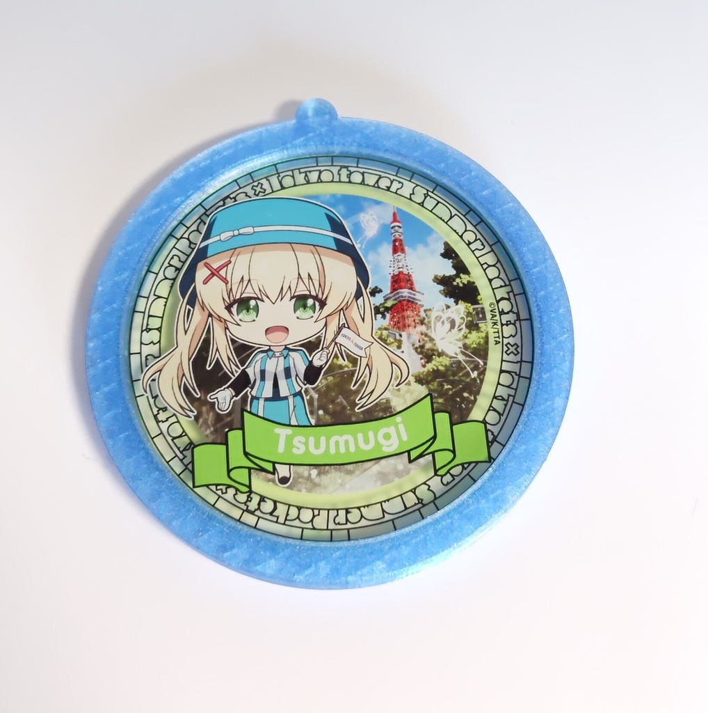アクリルコースター用キーホルダー仕様カバー