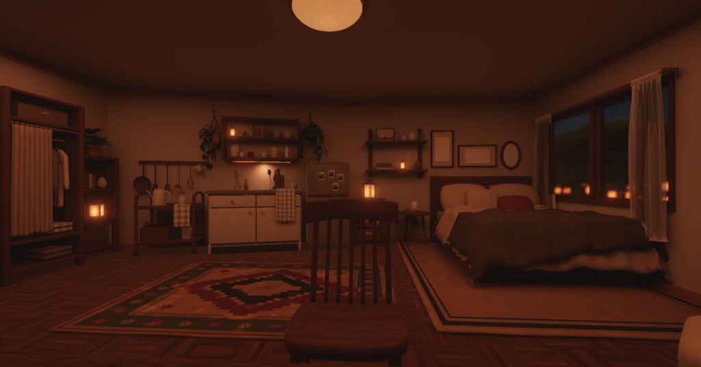 Warudo Environment [Pro/Standard] -🏡The Warmth of Night - 