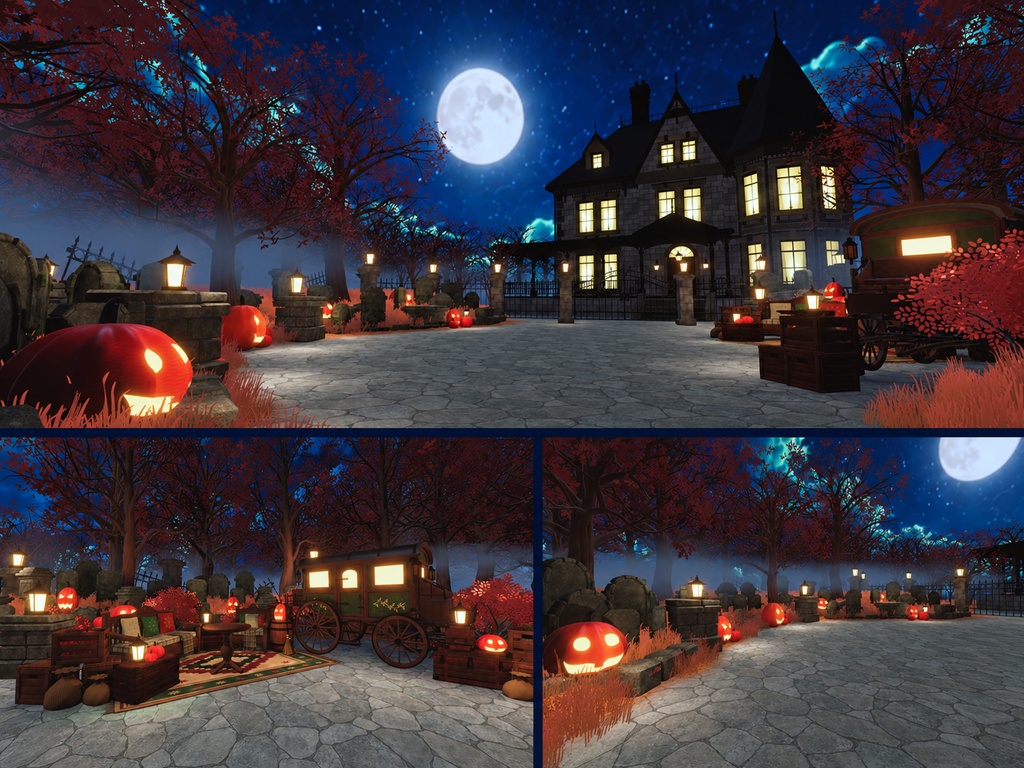 [-20% SALE  ~10/31] Warudo Environment [Pro/Standard] -🎃Hollowmoon Manor🌙-