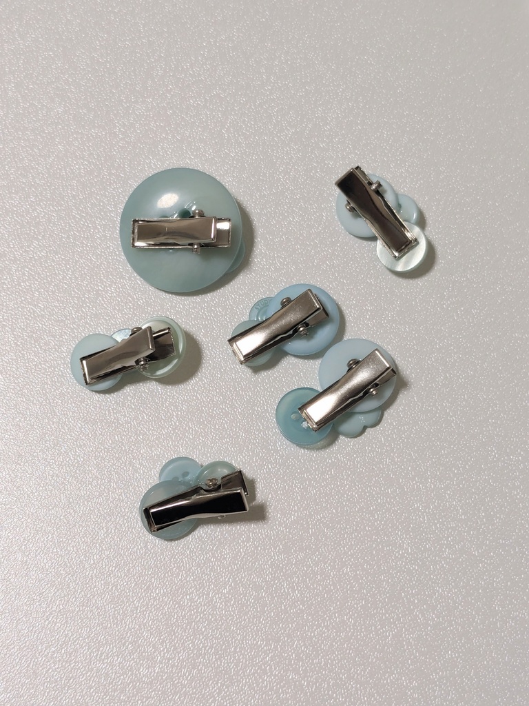 ◎ボタピン◎(水色)3つセット❢