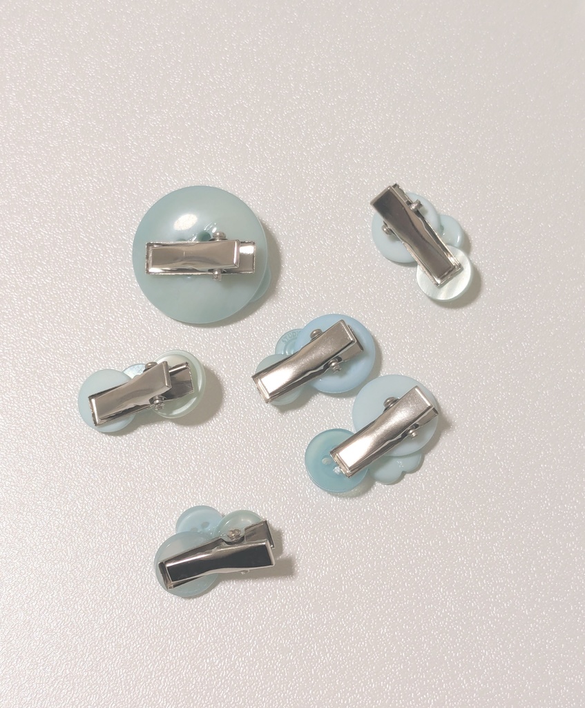 ◎ボタピン◎(水色)4つセット❢