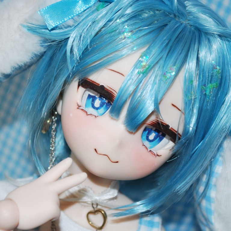 【夢見るうさぎアイ】追視アイ カボションアイ 20ミリ