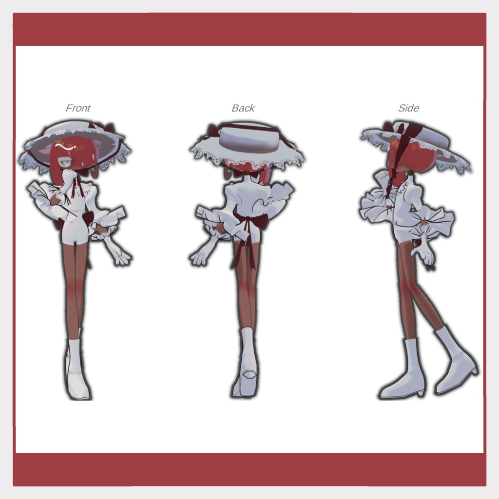 VRchat用3Dアバター『ストロベル・フリル / strawber・frill』