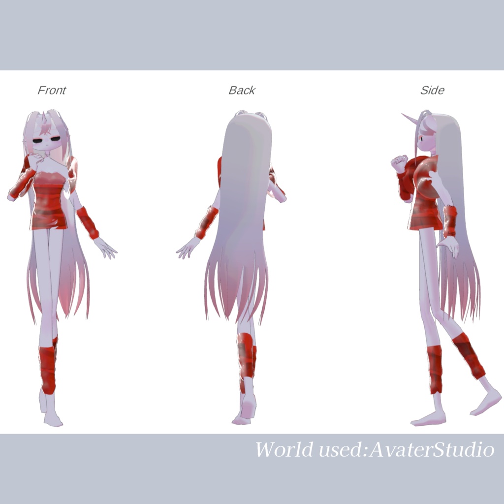 VRchat用3Dアバター『ユナ・アンニュイ / una・ennui』