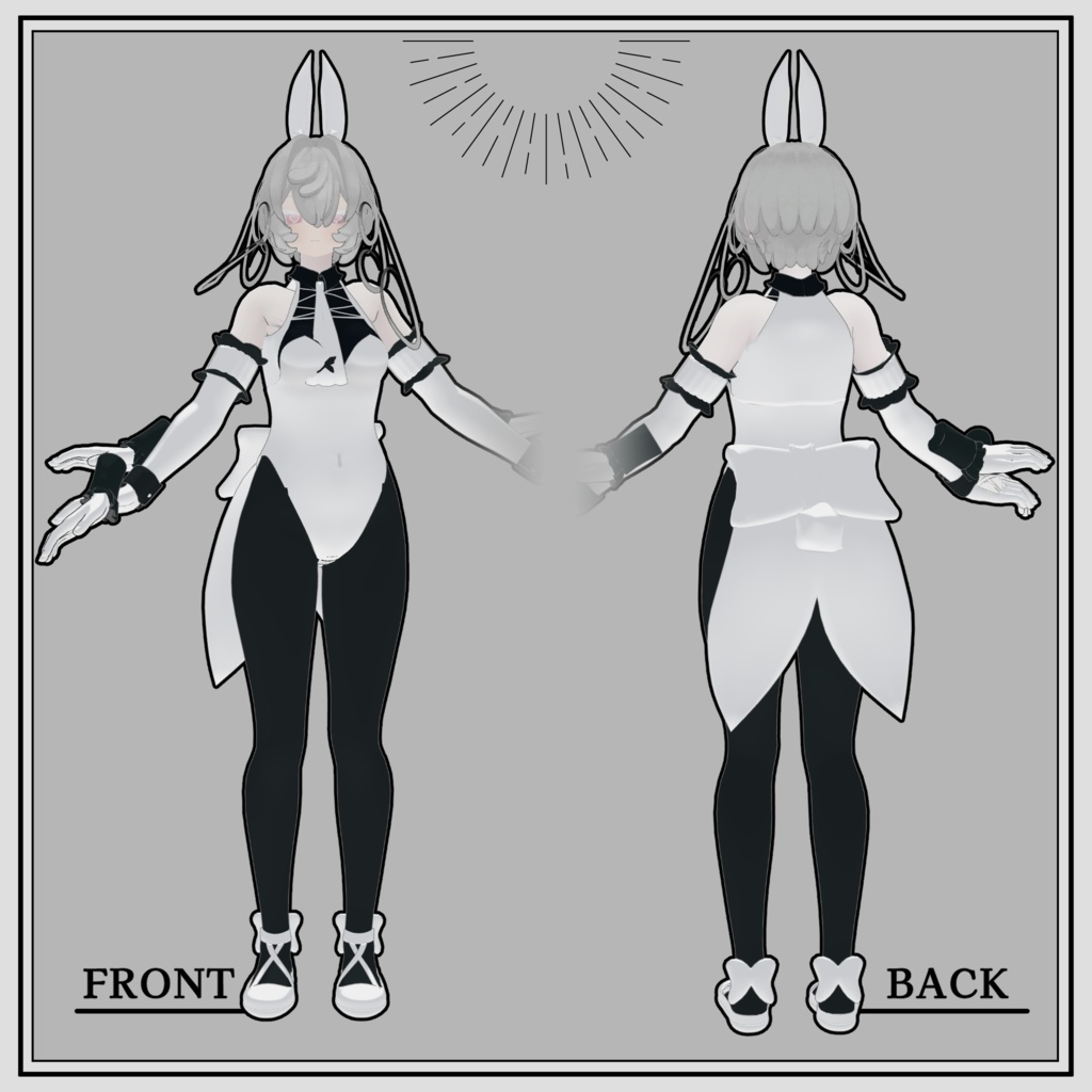【VRC想定】上品バニー【ペティニィ対応】