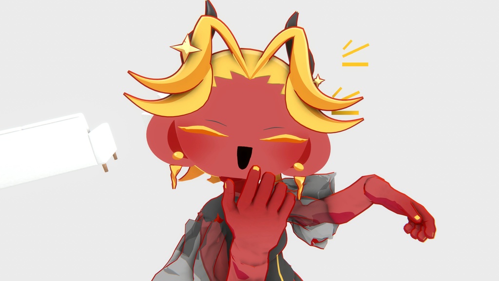 VRChat用3Dアバター『畏怖の赤』 #めろーるぼでぃ