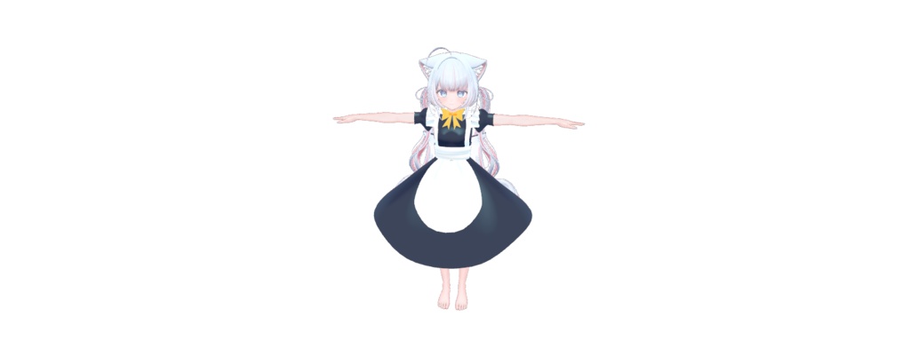 【VRC想定】ぽまえのためのメイド服【インターネットのぽまえ専用】