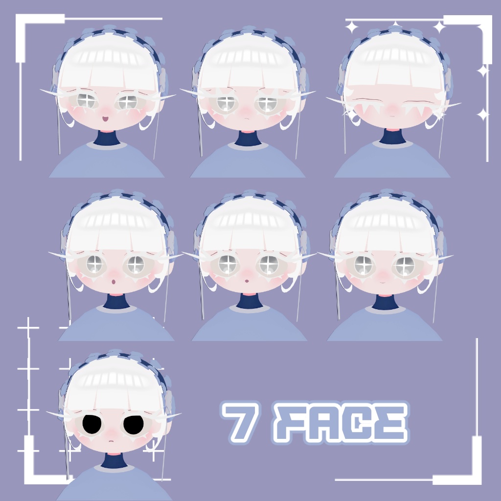 【無料】VRChat用3Dアバター『ヒーリー・ホワイティ/Herie・whitie』