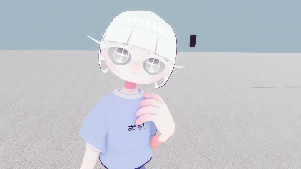 【無料】VRChat用3Dアバター『ヒーリー・ホワイティ/Herie・whitie』