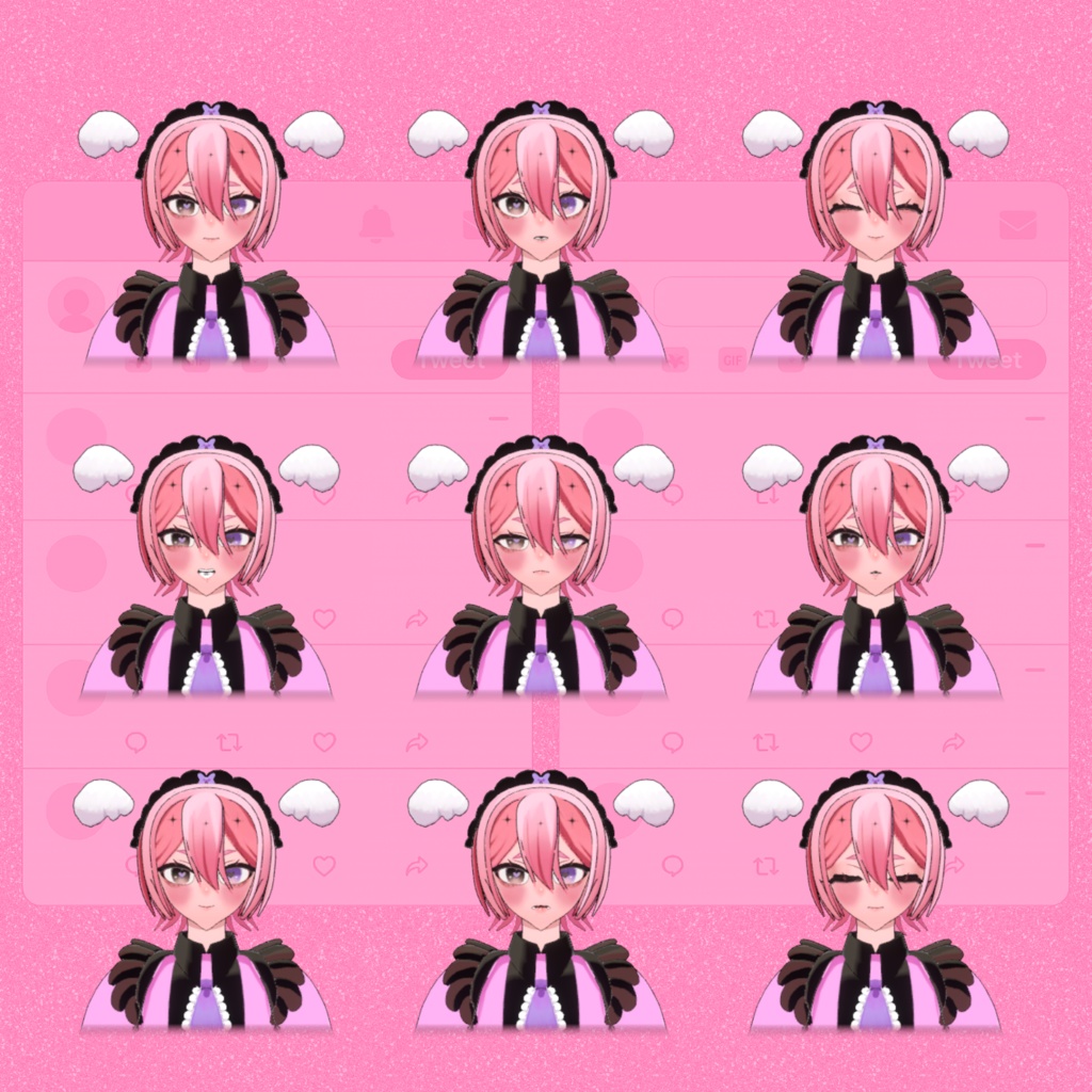 【無料版あり】VRChat用3Dアバター『ゴシカル・メイディー/明堂子子』