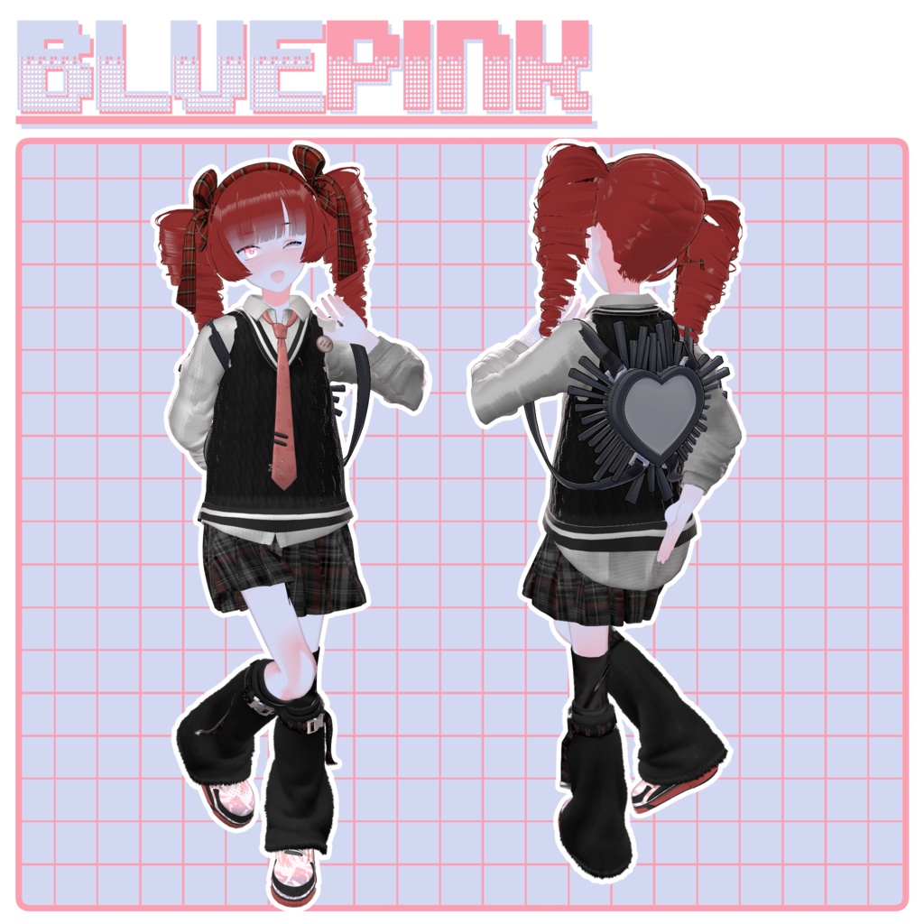 【くうた専用】BluePink【スキン、アイテクスチャ】