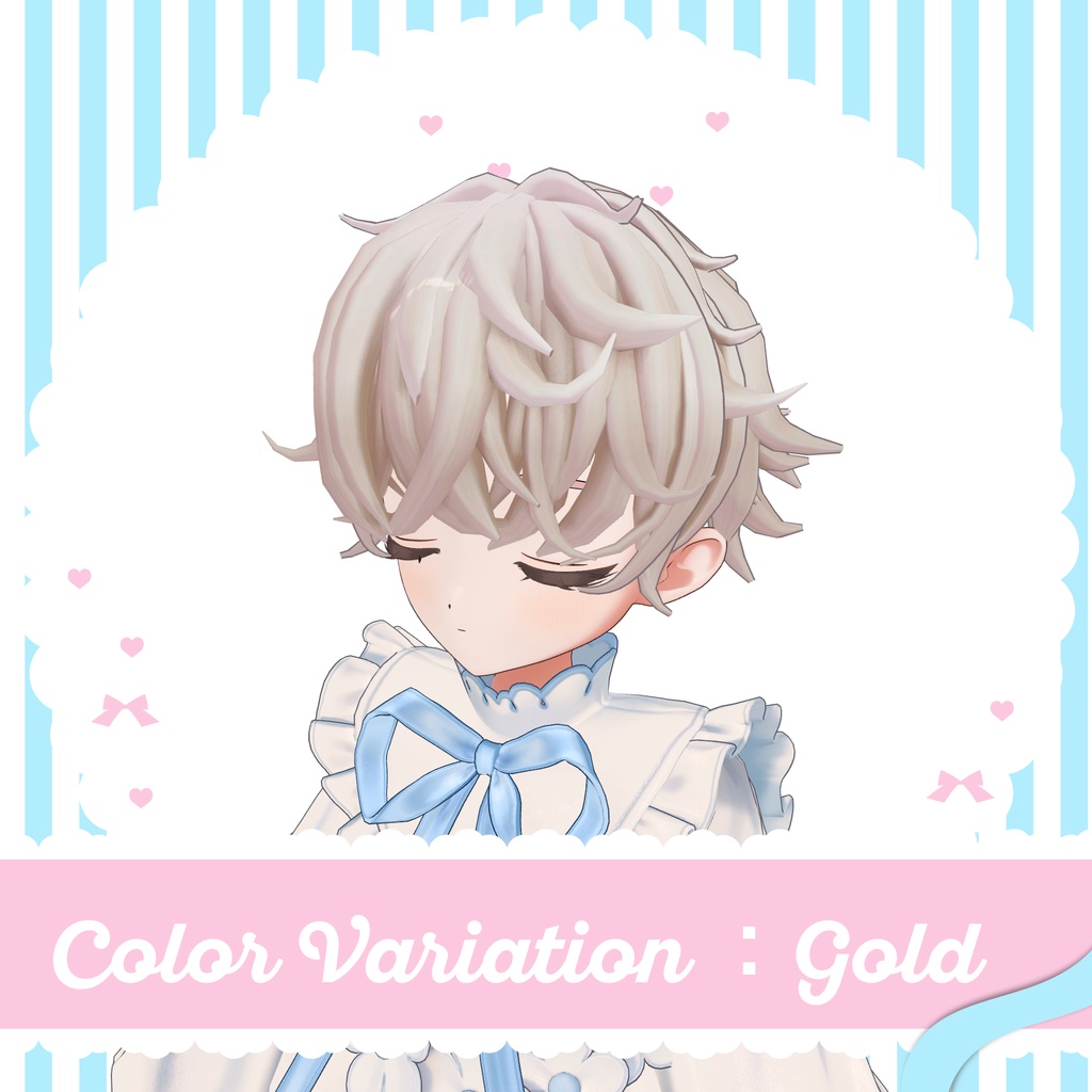 【VRC想定】Mohu.Hair【フィユエ専用】