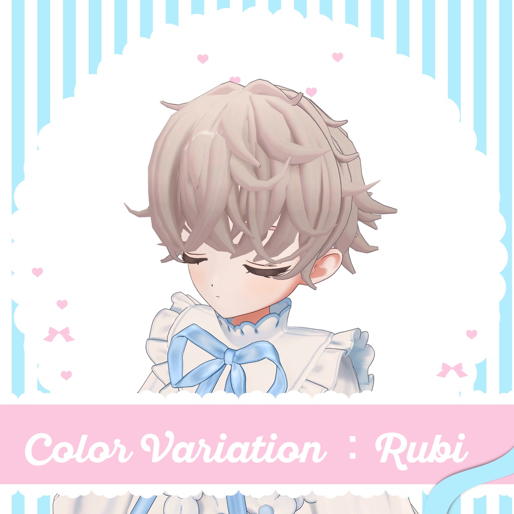 【VRC想定】Mohu.Hair【フィユエ専用】
