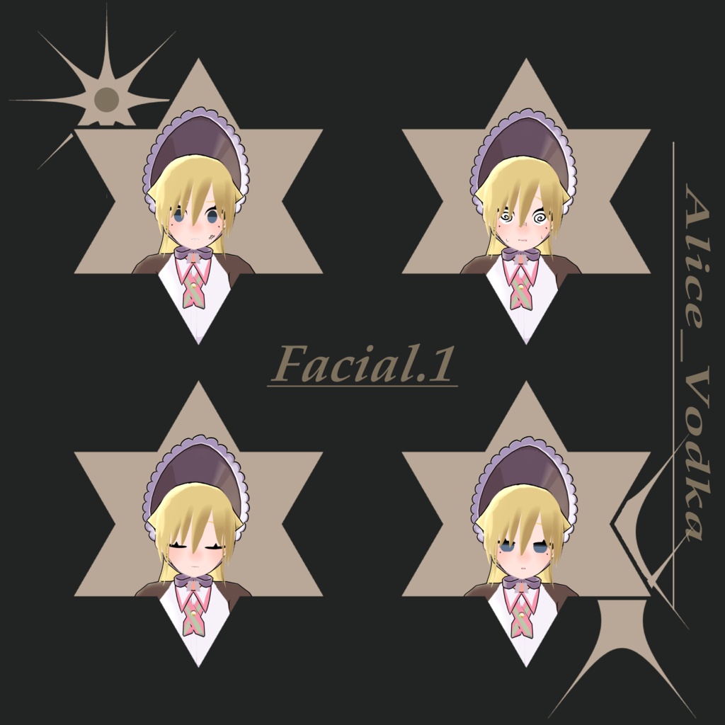 VRChat用3Dアバター『アリス_ウォッカ/Alice_Vodka』 #Top_fem_girls