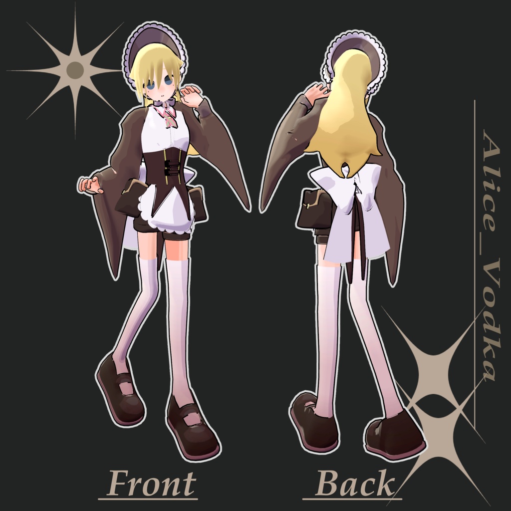 VRChat用3Dアバター『アリス_ウォッカ/Alice_Vodka』 #Top_fem_girls