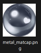 【無料】軽量metal matcap