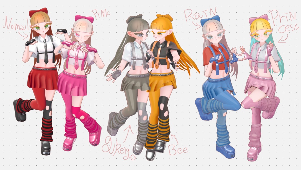VRChat用3Dアバター『A11.ce』 #SiroinoSotai