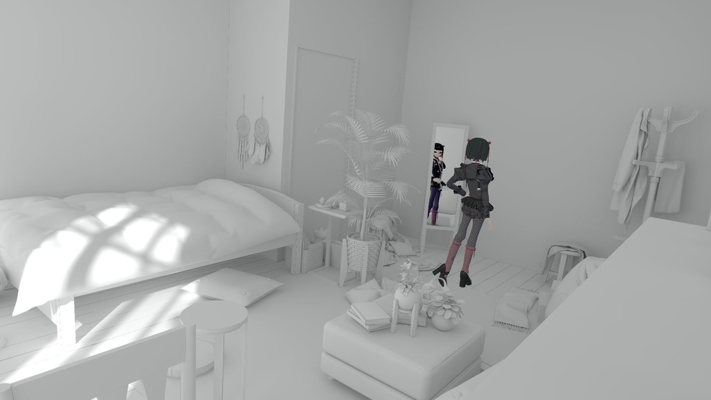 VRChat用3Dアバター『花子』