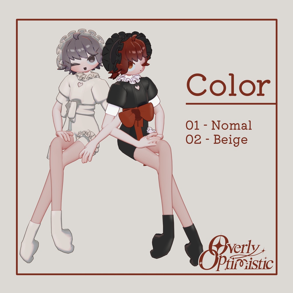 【24日から無料配布】VRchat用3Dアバター『フィギー・リジー / figie-lizzy』