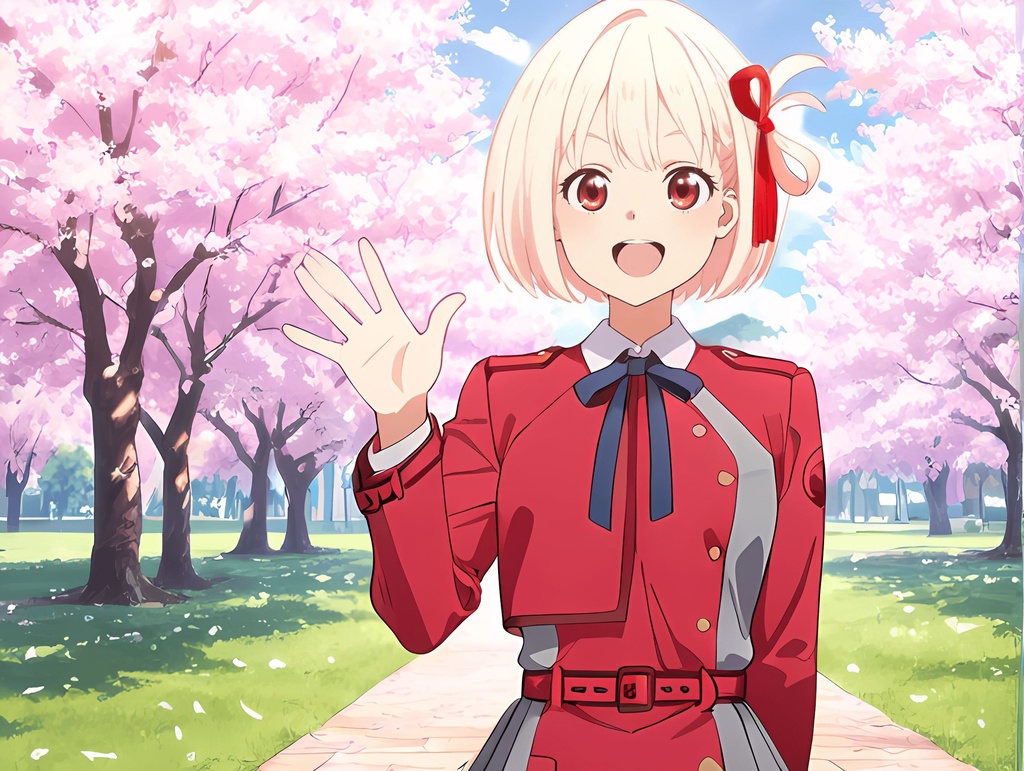 Chisato - Lycoris Recoil - Sakura