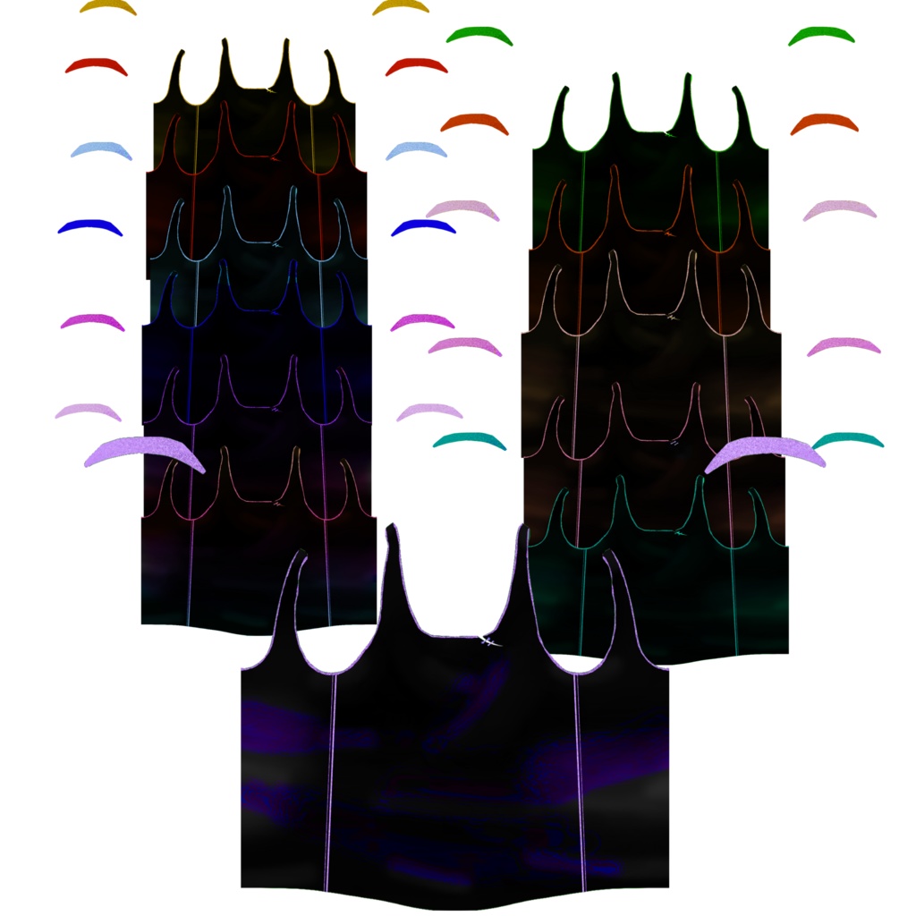 Noisy Tanktops | VROID BODYSUIT | 12 Colors
