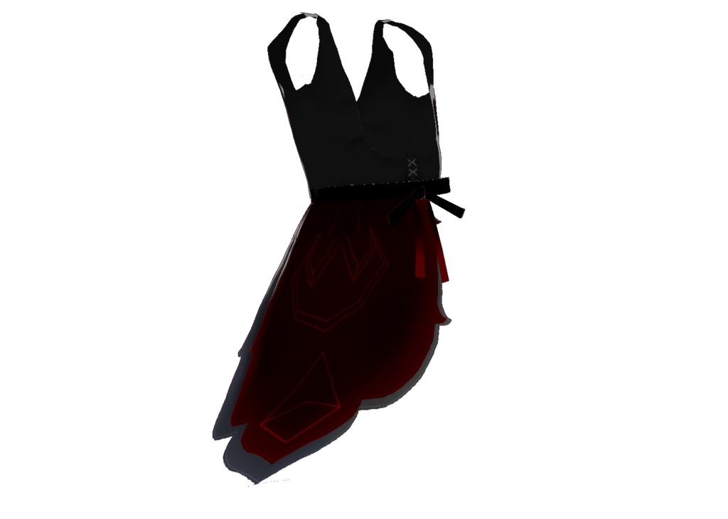 Sedoniah Royalty Vested Waist Cape | VROID CUSTOM ITEM -> DRESS