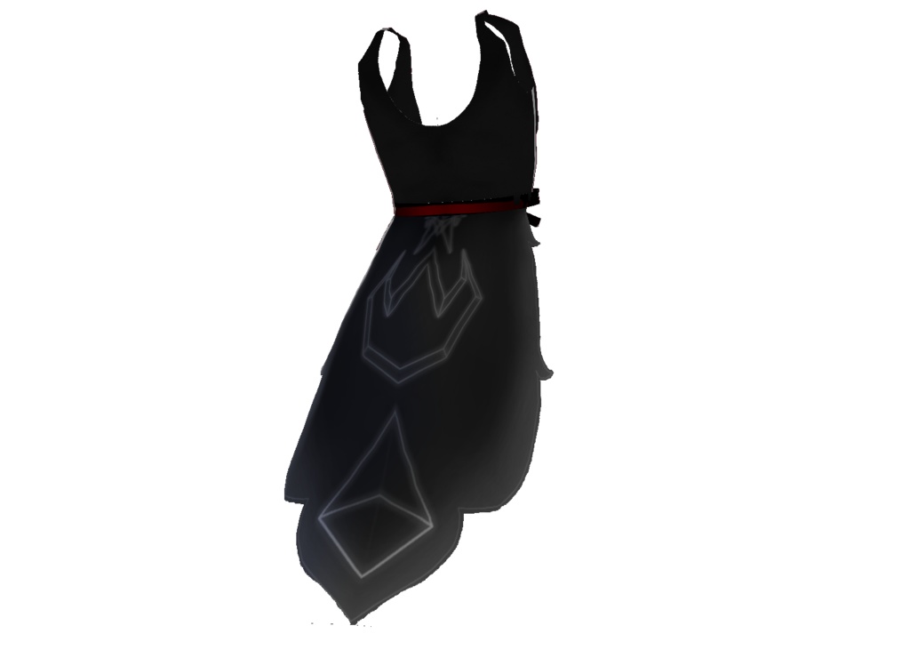 Sedoniah Royalty Vested Waist Cape | VROID CUSTOM ITEM -> DRESS