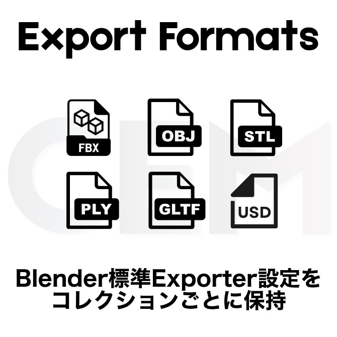 【Blender Addon】Collection Export Manager 【早期アクセスセール中】