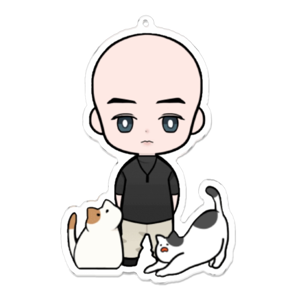 茶蔵アクリルキーホルダー すりすりまるかつ