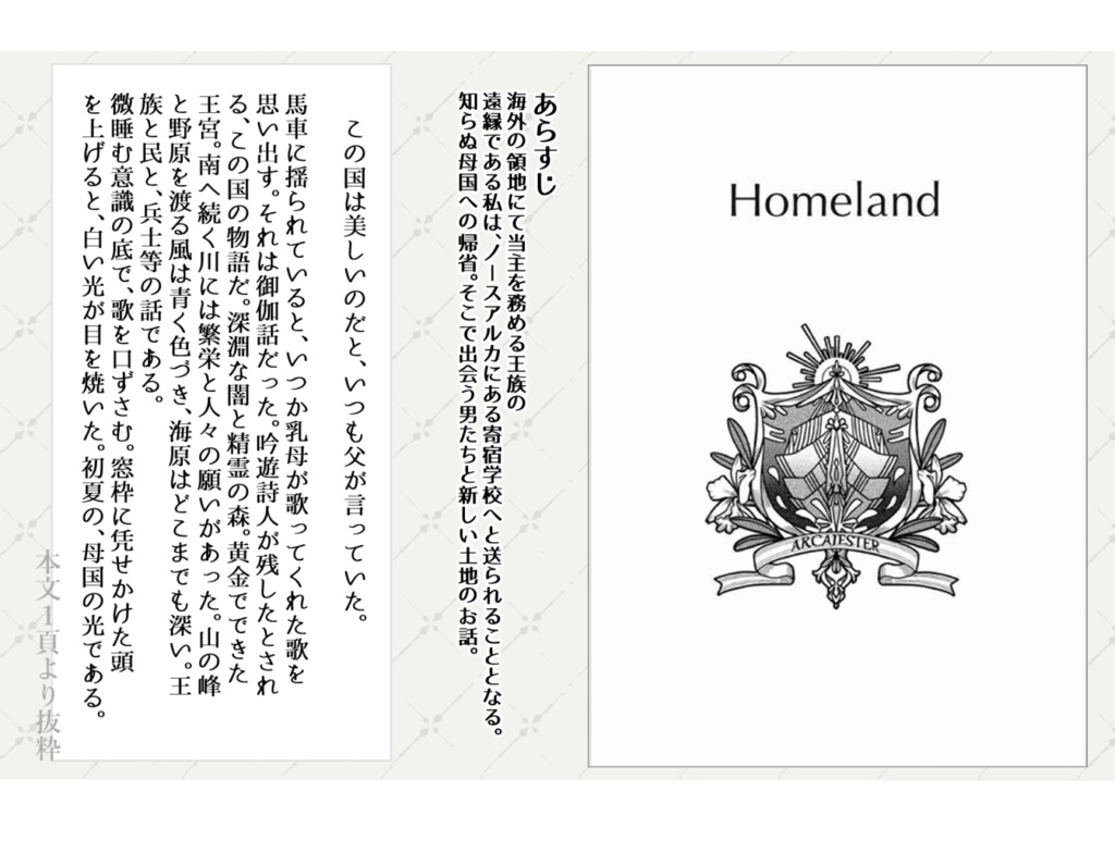 【創作】ARCAJESTER-model sheets-the first volume- &HOMELAND