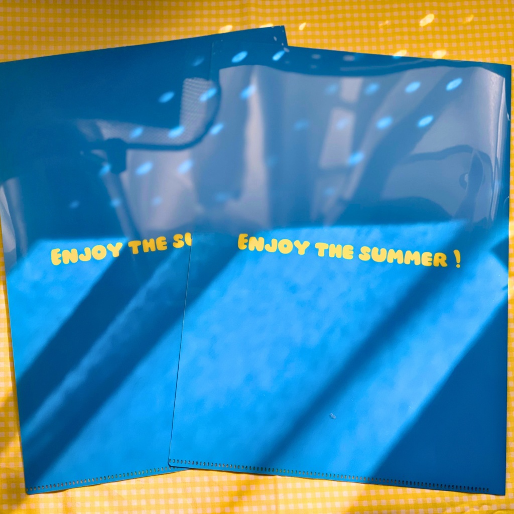 A4クリアファイル 季節のシマエナガ/夏ver