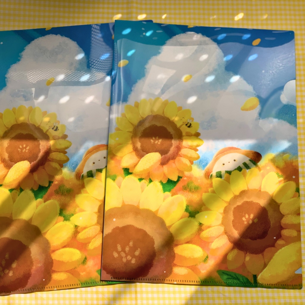 A4クリアファイル 季節のシマエナガ/夏ver