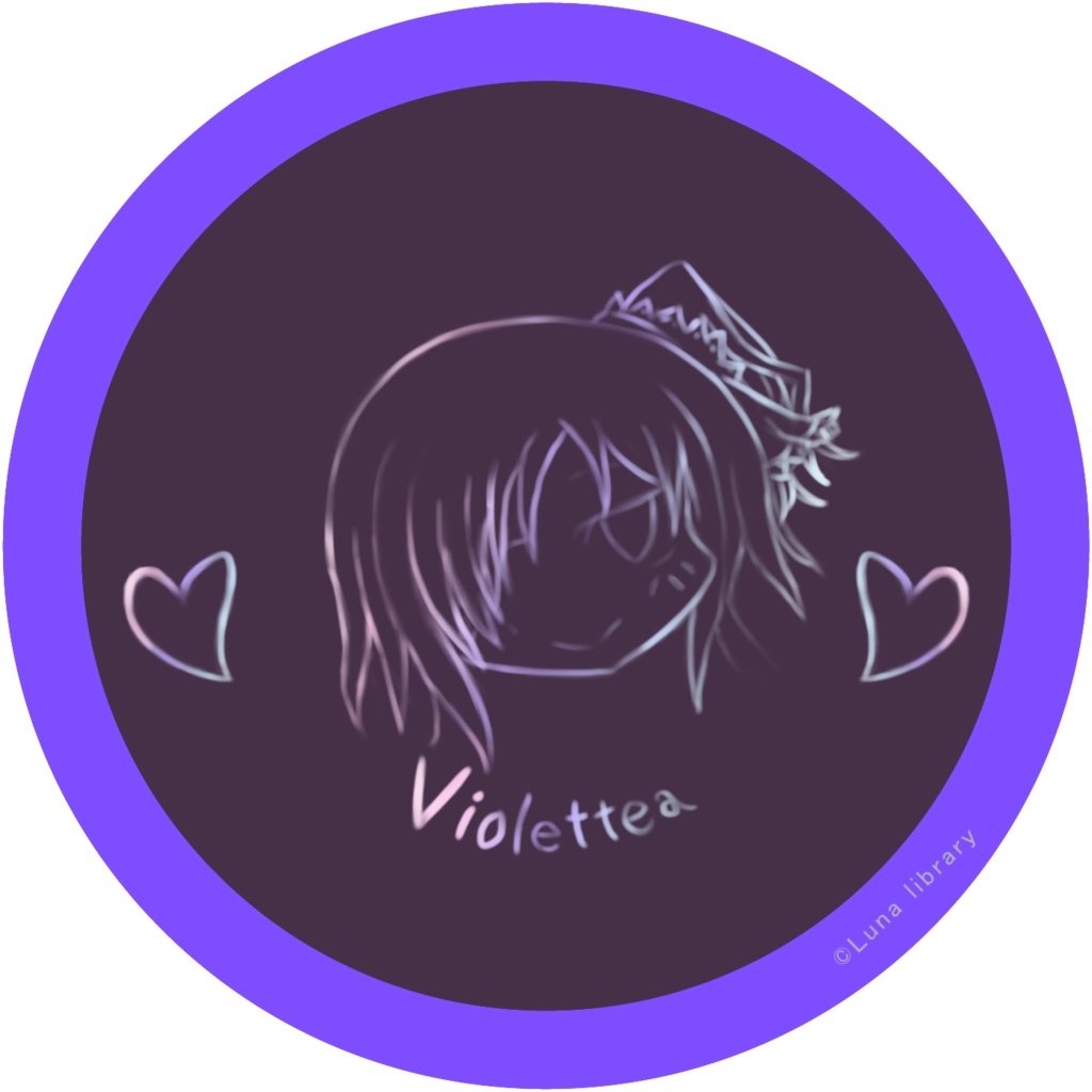 『ジェムチュテレール』デコチョコ缶バッジ【ヴィオレッタフェクシオン ver.】