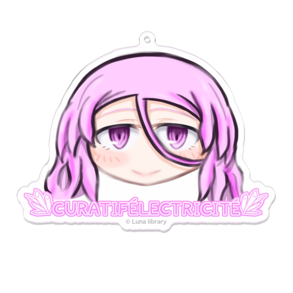 ≪ジェムチュテ≫キュラティフェレクトリシテ/フェイスアップキーホルダー