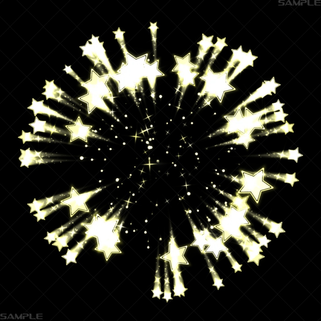 夜空の花火 エフェクト素材集 - StarMagic Fireworks -